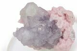 Purple Fluorite & Pyrite On Rhodochrosite - Peru #240647-1